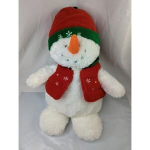 Caltoy Snowman Plush 20 Inch Fleece Hat Vest Stuffed Animal Toy